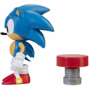 Фигурка Sonic The Hedgehog - Ежик Соник с пружиной (10 см)