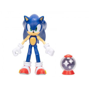 Игрушка Sonic The Hedgehog - Ёжик Соник с аксессуаром, Jakks (10см)