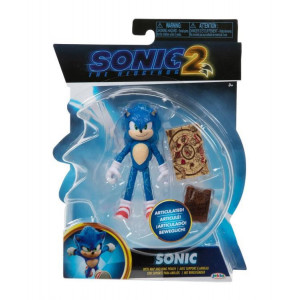 Фигурка Sonic The Hedgehog - Ёжик Соник с картой и сумочкой (10см)