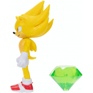 Фигурка Sonic The Hedgehog - Супер Соник с зеленым алмазом (10 см) 