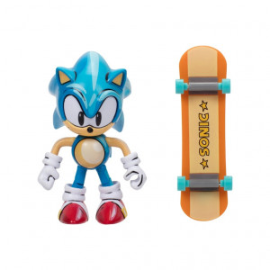 Игрушка Sonic The Hedgehog - Ёжик Соник со скейтом, Jakks (10см)