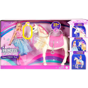 Игровой набор Barbie Princess Adventure - Принцесса с мерцающей лошадкой