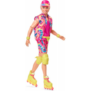Кукла Barbie The Movie - Райан Гослинг в роли Кена в стиле ретро на роликовых коньках
