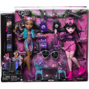 Набор кукол Monster High Faboolous Pets Draculaura & Clawdeen Wolf Doll