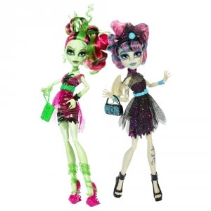 Сет из 2 кукол MONSTER HIGH Зомби Шейк - Рошель Гойл и Венера Макфлайтрап