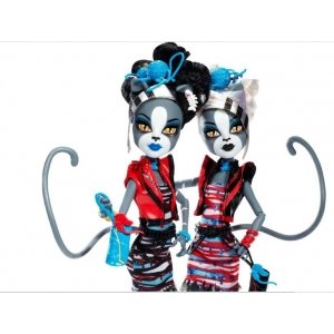 Сет из 2 кукол MONSTER HIGH Зомби Шейк - Пуррсефона и Мяулодия
