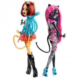Сет из 2 кукол MONSTER HIGH  Кэтти и Тореляй - Пугающие Рокеры 