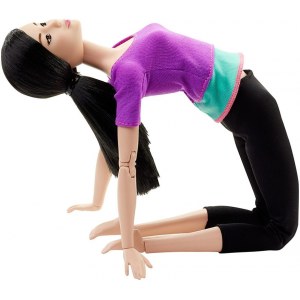 Кукла Made to Move Barbie Doll, Purple Top - Барби Йога Неко фиолетовый топ 