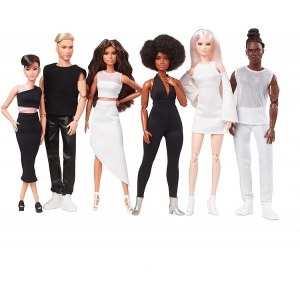 Кукла Barbie Signature Looks Ken - Барби Лукс Кен брюнет с косами и прической в виде пучка