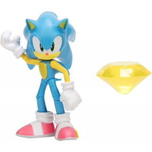 Игрушка Sonic The Hedgehog - Ежик Соник с желтым изумрудом Хаоса (10 см)