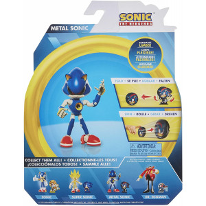 Фигурка Sonic The Hedgehog - Метал Соник с диском (10 см)