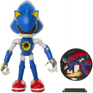 Игрушка Sonic The Hedgehog - Металлический Соник с диском (10 см)