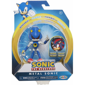 Фигурка Sonic The Hedgehog - Метал Соник с диском (10 см)