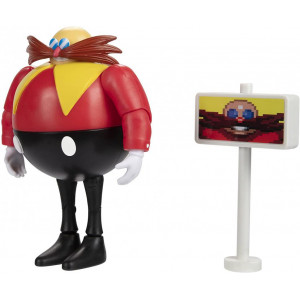 Фигурка Sonic The Hedgehog - Доктор Эггман с табличкой (10 см)