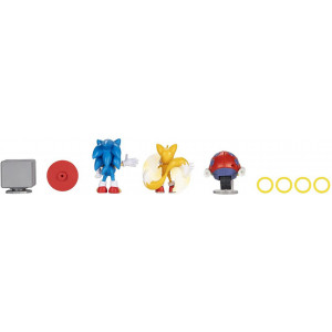 Набор из 3 фигурок Sonic The Hedgehog - Соник, Тейлз, Мотобаг (6,5 см)