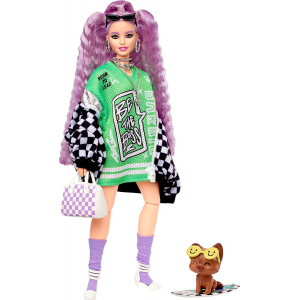 Кукла Barbie Экстра с волнистыми лавандовыми волосами HHN10