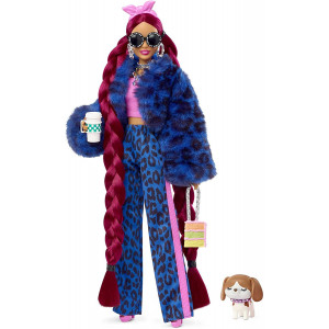 Кукла Barbie Экстра с бордовыми косами HHN09