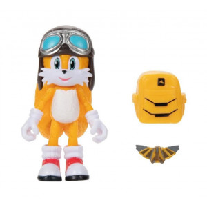Игрушка Sonic The Hedgehog - Тейлз с крылом и рюкзаком, Jakks (10см)