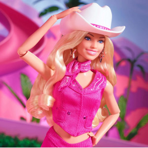 Кукла Barbie The Movie - Барби в розовом костюме в стиле вестерн 