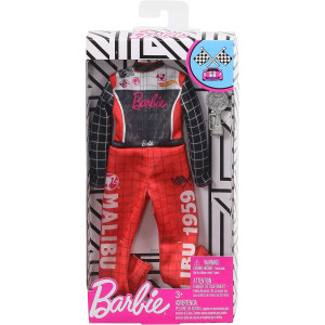 Barbie одежда для Барби костюм для куклы-гонщика, комбинезон с трофеем
