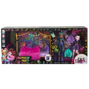 Игровой набор Monster High Creepover Bedroom Playset with Draculaura and Clawdeen dolls