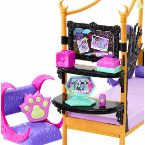Игровой набор Monster High Creepover Bedroom Playset with Draculaura and Clawdeen dolls