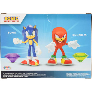 Набор фигурок Sonic The Hedgehog - Соник и Наклс с алмазами (10 см)