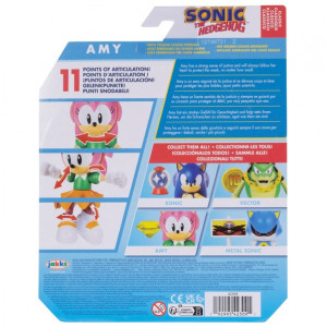 Фигурка Sonic the Hedgehog Action Figures Amy with Yellow Chaos Emerald 10cm