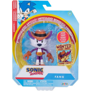 Фигурка Sonic the Hedgehog Fang - охотник Фэнг с постером "Разыскивается" 10 см