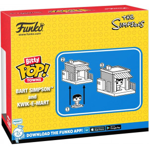 Фигурка Funko Pop Bitty Town: Simpsons - Bart Simpson and Kwik-E-Mart 