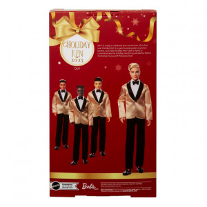  Кукла Barbie Signature 2025 Holiday Ken Doll 4