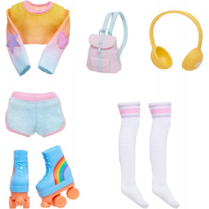 Rainbow High Fashion Pack Skate Social - набор одежды с роликовыми коньками