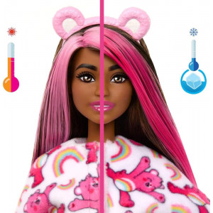 Кукла Barbie Cutie Reveal Care Bears в костюме розового мишки с питомцем и 10 сюрпризами Кукла Barbie Cutie Reveal Care Bears в костюме розового мишки с питомцем и 10 сюрпризами