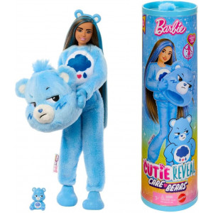 Кукла Barbie Cutie Reveal Care Bears в костюме голубого мишки с питомцем и 10 сюрпризами Кукла Barbie Cutie Reveal Care Bears в костюме голубого мишки с питомцем и 10 сюрпризами