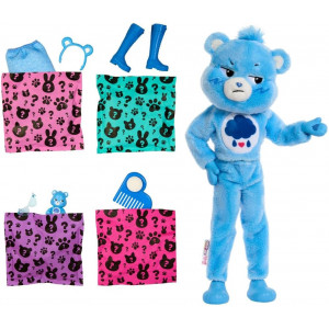 Кукла Barbie Cutie Reveal Care Bears в костюме голубого мишки с питомцем и 10 сюрпризами Кукла Barbie Cutie Reveal Care Bears в костюме голубого мишки с питомцем и 10 сюрпризами