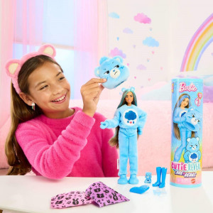 Кукла Barbie Cutie Reveal Care Bears в костюме голубого мишки с питомцем и 10 сюрпризами Кукла Barbie Cutie Reveal Care Bears в костюме голубого мишки с питомцем и 10 сюрпризами