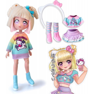 Hello Kitty Manga Fashion Candy Unicorn, японская модная кукла Конфетка Единорог