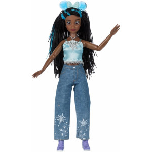 Disney Store Official Elsa ILY 4EVER Doll – Poseable Toy with Minnie Mouse Headband, Mickey Balloon, Park Snack Surprise & Other Accessories