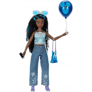 Disney Store Official Elsa ILY 4EVER Doll – Poseable Toy with Minnie Mouse Headband, Mickey Balloon, Park Snack Surprise & Other Accessories