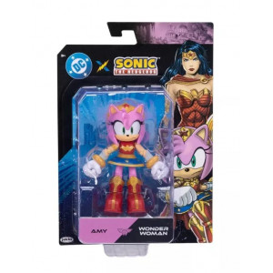 Фигурка Sonic the Hedgehog x DC Comics Figur Amy als Wonder Woman (13 см)
