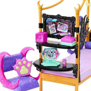  Игровой набор Monster High Creepover Party Bedroom Playset