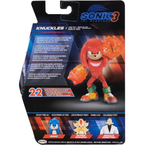 Фигурка Sonic The Hedgehog Sonic 3 Movie Fire Fist Knuckles, Огненный Ехидна (13 см)