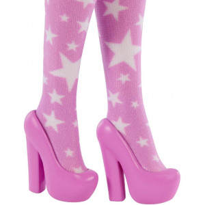 Кукла Barbie Deluxe Style Rare Finds #11 в розовом джинсовом наряде со звездами
